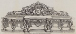 Dressoir voor de salon, door Morant, Boyd en Morant, in de International Exhibition door English School