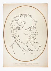 Tekening van Charles Dickens door Mr. Maskelyne