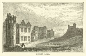 Kasteel Dudley (gravure) door English School