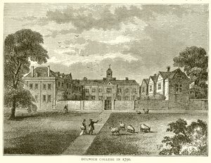 Dulwich College in 1790 door English School