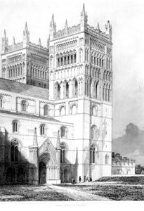 Durham Cathedral, 1843 door English School