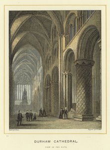 Durham Kathedraal, zicht op het schip door English School