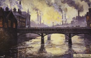 Vroege ochtend aan de Don, Sheffield door English School
