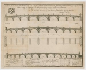 Edward Oakleys ontwerpen voor Blackfriars Bridge door English School