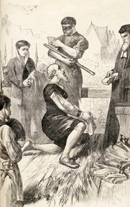 Edward Seymour op het schavot in afwachting van zijn executie, c.1865 door English School