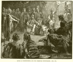 Edwin van Northumbria en de christelijke missionarissen