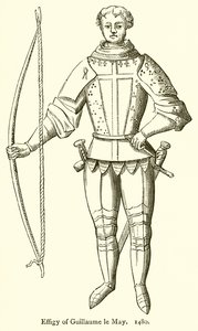 Beeld van Guillaume le May. 1480 door English School