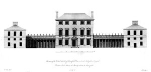 Verhoging van het huis van de Rt. Honorable de Graaf van Chesterfield, 1767