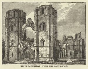 Elgin-kathedraal, vanuit het zuidwesten