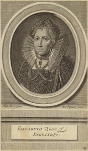 Elizabeth I van Engeland door English School