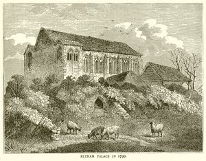 Eltham Paleis in 1790 door English School