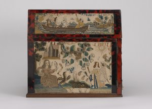 Geborduurde kist, ca. 1660