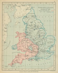 Engeland  Wales (kleurenlitho) door English School