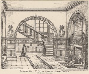 Inkomhal van St. Peters Ziekenhuis, Covent Garden door English School