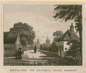 Ingang naar Putney vanaf Barnes