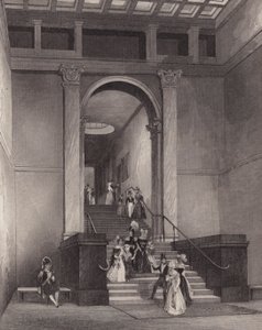 Ingang van de National Gallery, Londen door English School