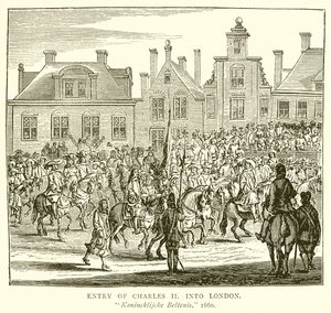 Intocht van Karel II in Londen door English School