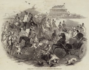 Epsom Races, "Derby Day", het verlaten van het parcours door English School