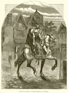 Ontsnapping van Karel II in de vermomming van een dienaar door English School