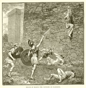 Ontsnapping van de jongere Marius bij Praeneste door English School