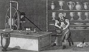 Etruria, de Potteries (gravure) door English School