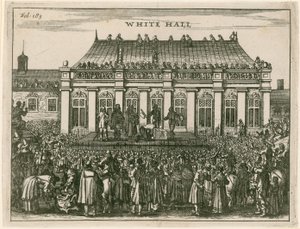 Executie van koning Karel I in Whitehall door English School