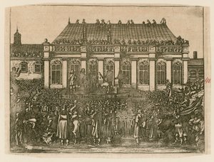 Executie van koning Karel I in Whitehall door English School
