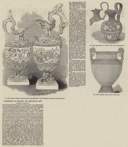 Tentoonstelling van oude en middeleeuwse kunst (gravure) door English School