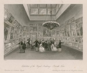 Tentoonstelling van de Royal Academy - privébezichtiging door English School