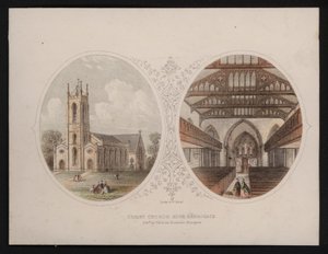 Exterieur en interieur van Christ Church, Harrogate, Yorkshire