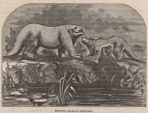 Uitgestorven dieren hersteld en tentoongesteld bij Crystal Palace door English School