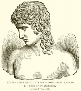 Extreem van etnische divergentie--hoogste type.--(1) Eros van Praxiteles door English School
