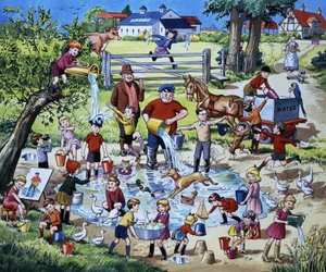 Boerderijtoneel (met verborgen dieren)