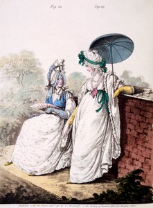 Modeplaat van dames ochtendjurk, 1796 door English School