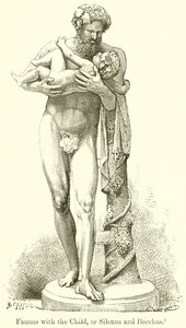 Faunus met het Kind, of Silenus en Bacchus