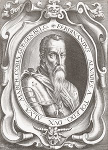 Fernando Álvarez de Toledo y Pimentel, 3e Hertog van Alba (gravure) door English School