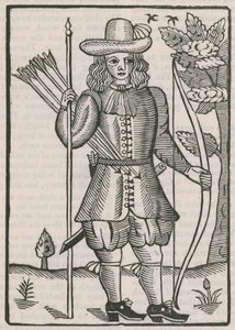Finsbury boogschutters ticket voor het schieten van 1676 door English School