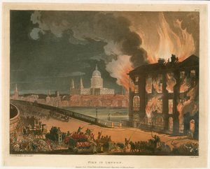 Brand in Londen. Gepubliceerd 1 september 1808