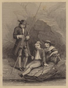Vissen (gravure) door English School