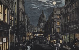 Fleet Street en St Pauls, Londen door English School