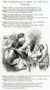 Florence Nightingale verzorgt een zieke soldaat in de Krim