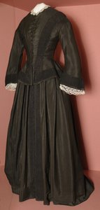 Florence Nightingales zwarte lijfje en bijpassende rok, ca. 1870 door English School