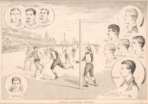 Voetbal - Ironopolis v. Stockton, 1892 door English School