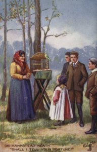 Waarzegger op Hampstead Heath door English School