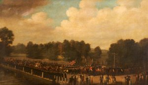 Francis Dukinfield Astley in Processie als Hoge Sheriff, ca. 1806-7 door English School