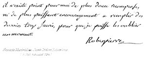 Francois Maximilian Joseph Isidore Robespierre door English School