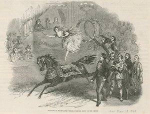Franconi in Drury Lane - Mddle Palmyre Anato in de cirkel