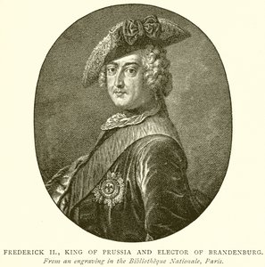 Frederik II, koning van Pruisen en keurvorst van Brandenburg door English School