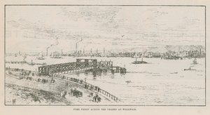 Gratis veerboot over de Theems bij Woolwich door English School