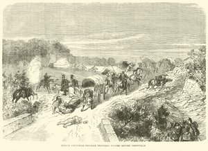 Fransen veroveren Pruisische bevoorradingswagens voor Thionville, september 1870